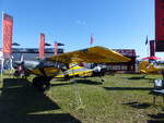 Aviat Husky A1C, N64HU ausgestellt auf der EXPO Sun `n Fun am Lakeland Linder Airport Florida (LAL/KLAL) am 16.4.2026