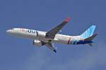 FlyDubai, A6-FKK, Boeing B737-8MAX, msn: 61009/8500, 31.Januar 2026, DXB Dubai, VAE.