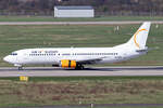 Air Horizont Boeing 737-4Q8 9H-AMW nach der Landung in Düsseldorf 9.3.2024