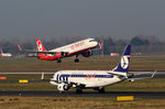 LOT, ERJ-175-200STD, SP-LII, Air Berlin. Airbus A 321-211, D-ABCP, DUS, 10.03.2016