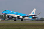 KLM Cityhopper, PH-EXK, Embraer ERJ-175STD, msn: 17000629, 20.Mai 2023, AMS Amsterdam, Netherlands.