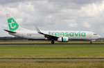 Transavia PH-HSW nach der Landung in Amsterdam 21.8.2016