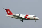 REGA Swiss Air Ambulance, HB-JWC, Bombardier Challenger 650, msn: 6114, 23.Januar 2019, ZRH Zürich, Switzerland.