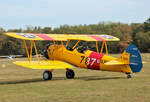 Quax, Boeing A75N1 Stearman, D-EQXL, Flugplatz Bienenfarm, 16.09.2018