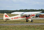 Private Piper PA-18, D-EKAY, Flugplatz Bienenfarm, 07.07.2019