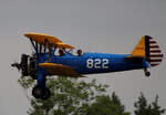 Private Boeing A75N1 Stearman, N351AH, Stearman and Friends 2021, Flugplatz Bienenfarm 03.07.2021
