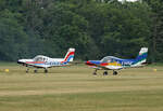 Private Zlin Z-42M, D-EWOF, D-EWNE, Flugplatz Bienefarm, 11.06.2022