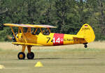 Private PT-17(Boeing Stearman), D-EFML, Flugplatz Bienefarm, 02.07.2022
