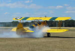 Private N2S-3 Boeing Stearman, N3972U, Flugplatz Bienenfarm, 02.07.2022