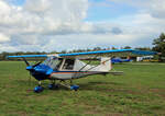 Private Ikarus C-42, D-MOAU, Flugplatz Bienenfarm, 17.09.2022