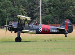 Private Boeing Stearman A75-N1, N9478H, Flugplatz Bienenfarm, 01.07.2023
