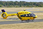 Airbus H 145, D-HYAJ ADAC Christoph Westfalen bei der Rückkehr vom Werkstattflug in Bonn-Hangelar - 16.08.2018