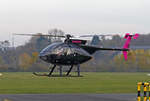Hughes 369 C, D-HXXX, hovert in Bonn-Hangelar - 24.11.2019