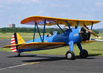 Boeing Stearman Model 75, N178MD, taxy in EDKB - 10.06.2021