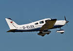 PA 28-181 Archer III, D-ELSX beim Start von EDKB - 30.03.2021