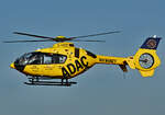 EC 135P-2, D-HBYF, ADAC Christoph 6, von 1999 bis 2010 bei der Polizei Bayern, im Anflug auf Bonn-Hangelar - 11.11.2021
