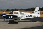 Privat, G-GDAC, Grumman American AA-5A Cheetah. Grumman Fly-In, Bonn-Hangelar (EDKB), 20.08.2022.