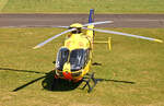 EC 135 P2 - D-HBYZ des ADAC am Flugplatz Bonn-Hangelar - 03.04.2025