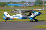 Privat, D-EHCF, Piper PA-18-95 Super Cub, S/N: 19-3190. Bonn-Hangelar (EDBK) am 09.05.2026.