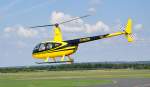 Robinson R-44 Raven I, D-HEON, Firma Air Lloyd beim  hovern  in Bonn-Hangelar - 14.08.2010