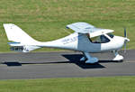 Flight Design CT D-MYMU auf dem Rollweg in Bonn-Hangelar - 17.08.2016