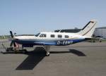 D-EBNG, Piper PA-46-500 TP Malibu Meridian, 10.04.2011, EDLD, Dinslaken Schwarze-Heide, Germany 

