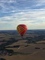 Ein Heißluftballon, D-OTML, nahe Gera am 12.8.2018