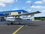 Cessna 150, D-EAPJ auf der Parkposition B 1 in Gera (EDAJ) am 30.5.2019
