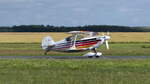 Aviat Aircraft Christen Eagle II, N85RS bei der Landung auf der Piste 24 in Gera (EDAJ) am 6.7.2022