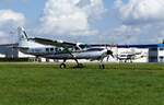 Cessna 208 Caravan, D-FAST auf dem Weg zum Start in Gera (EDAJ) am 26.8.2023