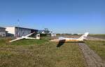 Schempp-Hirth Discus, D-8260 und SZD 24-4 Foka 4, D-2232 am 1.Mai 2026 auf dem Flugplatz Gera (EDAJ) 