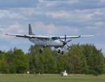 Cessna 208B-0358 Grand Caravan, D-FSRT vor der Landung in Gera (EDAJ) am 2.9.2026