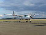 Cessna 208B-0358 Grand Caravan, D-FSRT ist eines der beiden Absetzflugzeuge im Rahmen der Deutschen Meisterschaft im Fallschirmspringen in Gera (EDAJ) am 2.9.2026