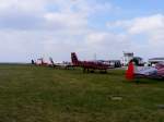 Zlin 143 LS OK-RED beim Zlin Treffen auf dem Flugplatz Gera (EDAJ)am 27.9.2008