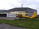 PZL 104 Wilga 35 D-EWBV vor der Technikhalle auf dem Flugplatz Gera (EDAJ) am 17.9.2011