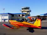D-ERVH ein schöner Flieger vom Typ RV-7 auf dem Flugplatz Gera (EDAJ)am 1.10.2011