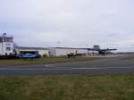 Startvorbereitungen fürs Silvesterfliegen auf dem Flugplatz Gera (EDAJ).Zu sehen die Zlin 42 D-EWMR,die Zlin 43 D-EWFB und die AN 2 D-FOJB.