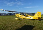 Bellanca 7ECA Citabria (Vorgänger der Decathlon), D-EIMU, Flugplatz Gera (EDAJ), 13.8.2016