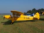 D-EIBL, Piper PA-18 auf dem Oldtimer Fliegertreffen Hahnweide, 04.09.2005