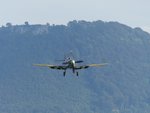 Supermarine Spitfire MK-XVI, G-MXVI im Endanflug auf die Hahnweide (EDST) am 10.9.2016