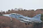 Landung, Saab JAS-39 Gripen,826 Schweden/ETSI/Manching/Germany
