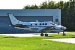 Beech C-90 KingAir, N81NA am Flugplatz Koblenz-Winningen - 05.09.2011