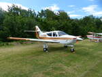 Rockwell Comander 114, D-EIBD, Flugplatz Moosburg auf der Kippe (EDPI), 18.5.2024