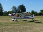 Piper Pa-18-150 Super Cub, D-EDDA, Flugplatz Moosburg auf der Kippe (EDPI), 23.5.2026