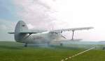 Drei Startversuche hatte der Pilot gebraucht, bis die Antonov AN-2 endlich lief.