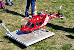 Flugmodell, Nachbildung der Air-Zermatt Bell 429, HB-ZSK in Müggenhausen - 02.09.2018