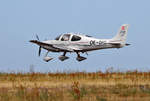 Private Cirrus SR-22 GTS G3, OE-DKC, Flugplatz Strausberg, 07.07.2018