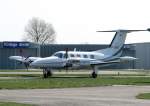 Private Piper PA 42-720 Cheyenne IIIa D-IDBU am 17.04.2010 auf dem Flugplatz Stausberg