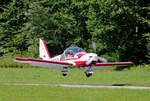 Private Evektor EV-97 Eurostar, D-MYUW, Flugplatz Unterwssen, 09.08.2021