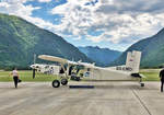 Pilatus PC 6 Porter, S5-CMD  Sharky  am Flugplatz Bovec - 02.06.2019
